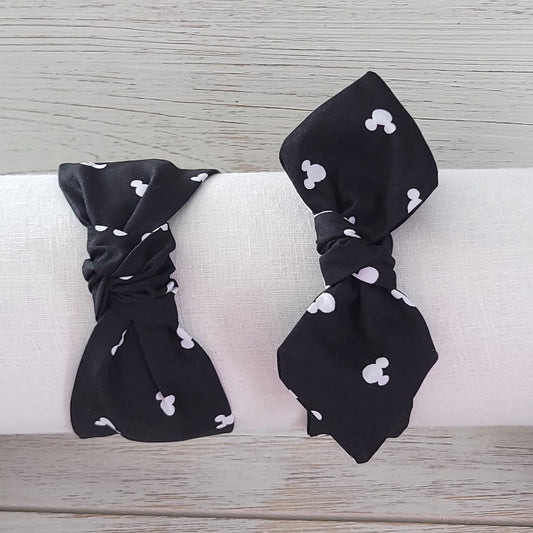 Mickey Silhouette Top Knot
