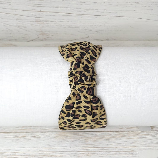 Cheetah Top Knot