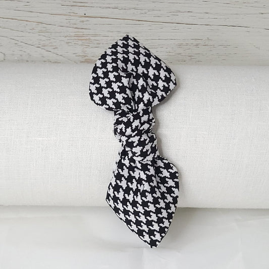 Houndstooth Top Knot